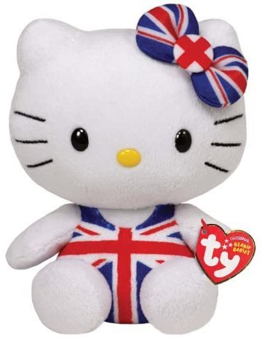 T-shirt Hello Kitty Vintage — Union Jack Rouge, Taille 14 Ans, 100% Coton, Neuf