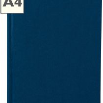 Book A4 unlined marine +++ 80 sheets stamped hand made paper (blank) +++ stylish SKETCH- and NOTEBOOK +++ Quality made by Semikolon