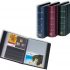 Postcard album with 50 clear pockets, red