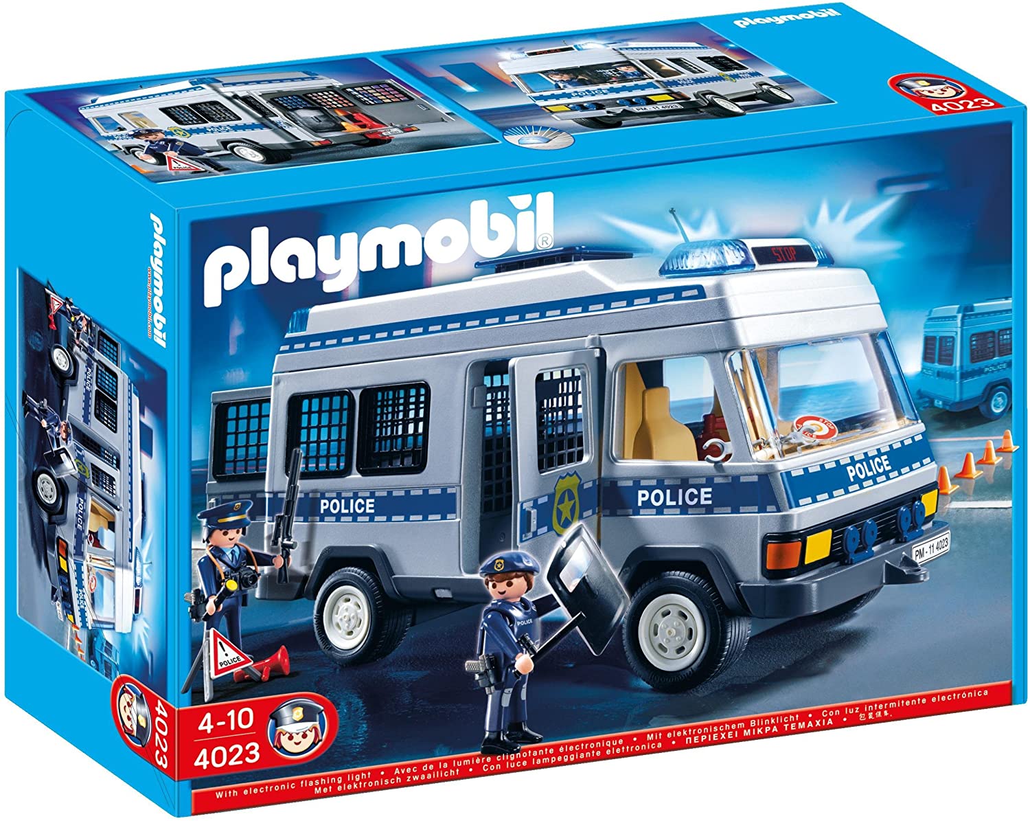 Playmobil 4023 Van Police Officers – Multi-Coloured TopToy