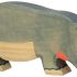 Holztiger Hippopotamus Feeding