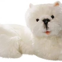 Carl Dick Westie, West Highland Terrier lying 12.5 inches, 32cm, Plush Toy, Soft Toy 2510