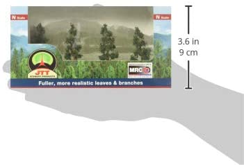 thumbnail image 2 of JTT Wood Edge Trees Pastel Green - HO/O Scale Model Railroad Scenery (8 Pack) 95621 2 of 5