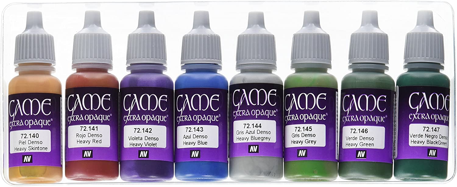 Vallejo Game Color Extra Opaque Acrylic Paint Set - Assorted Colours (Pack of 8)