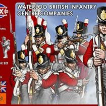 Victrix VX0001 - Waterloo British Infantry Centre Companies - 52 Figure Box Set with Flags - 28mm Plastic Miniatures Napoleonic