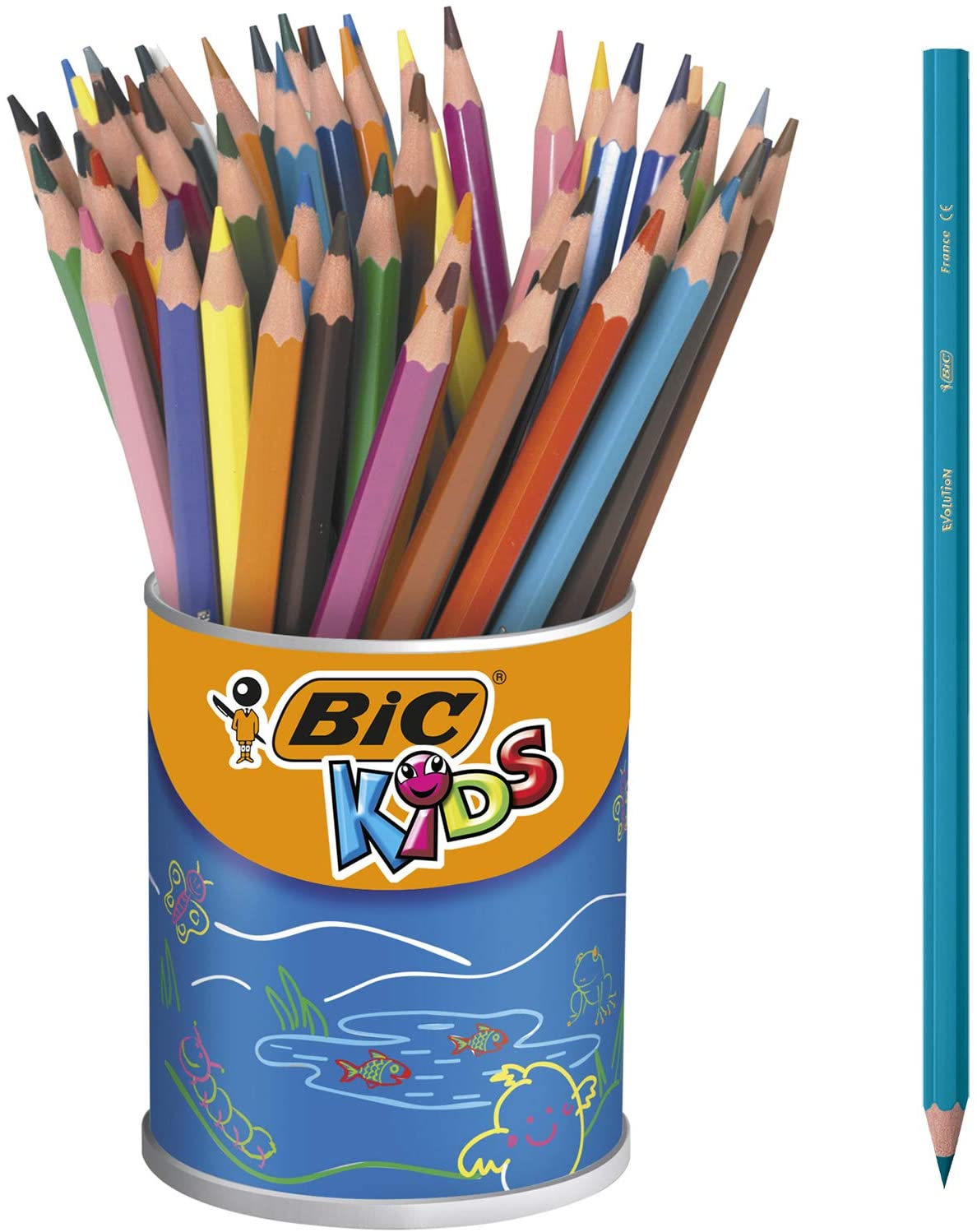 BIC Kids Evolution Ecolutions - 24 Crayons de couleur Pas Cher