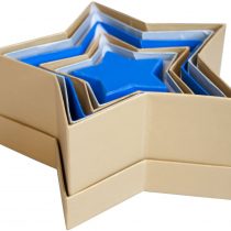Folia 3509&nbsp;Star Gift Boxes, Set of 6, Assorted Colours and Sizes, Multi-Coloured