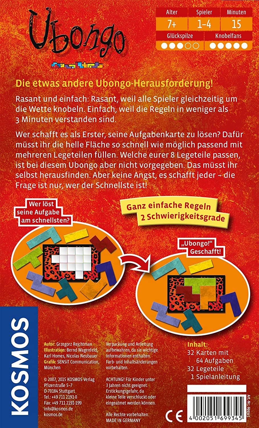 KOSMOS Ubongo Brain Games (IN GERMAN) - aypolis