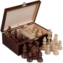 Staunton No. 6 Tournament Chess Pieces w/ Wood Box