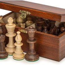 Staunton No. 5 Tournament Chess Pieces w/ Wood Box