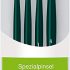 Da Vinci 5354 Nova Synthetic Brush Set for Tabletop and Miniature Painting, Green, Short Handled