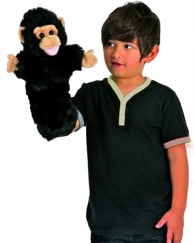 The Puppet Company Burattino Elefante A Maniche Lunghe, Pupazzo Con Bocca E Mani Mobili, Per Bambini Da 12 Mesi, In Tessuto