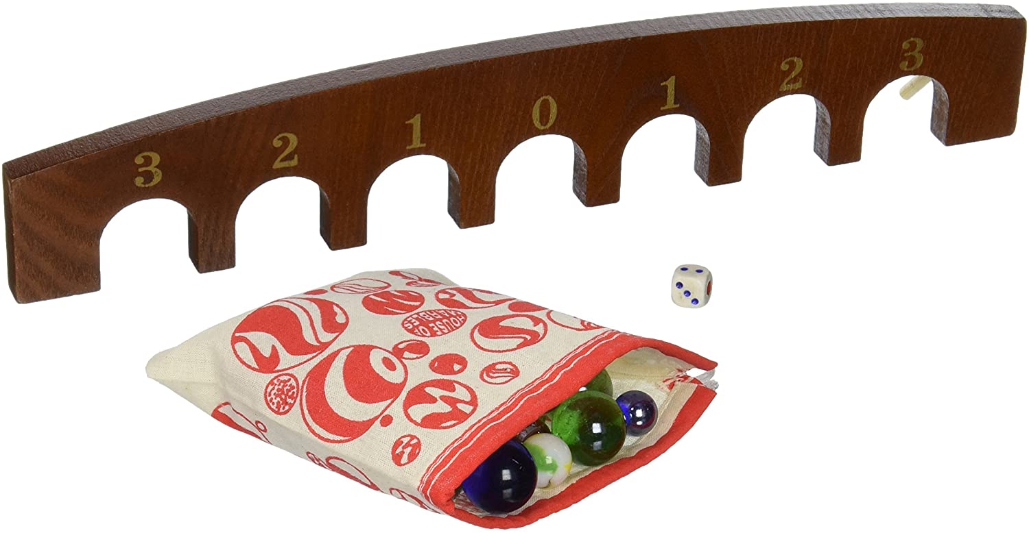 House of Marbles Marble Games Pack Triangular TopToy